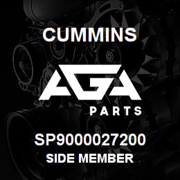 SP9000027200 Cummins SIDE MEMBER | AGA Parts