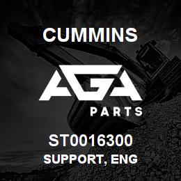 ST0016300 Cummins SUPPORT, ENG | AGA Parts