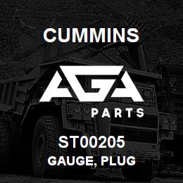 ST00205 Cummins GAUGE, PLUG | AGA Parts