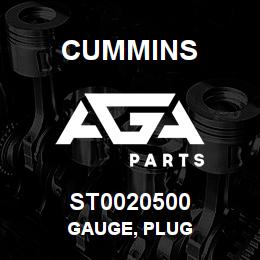 ST0020500 Cummins GAUGE, PLUG | AGA Parts