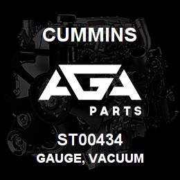 ST00434 Cummins GAUGE, VACUUM | AGA Parts