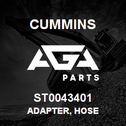 ST0043401 Cummins ADAPTER, HOSE | AGA Parts