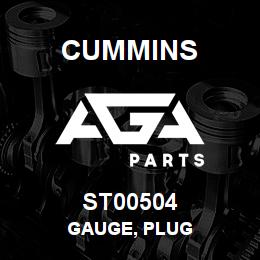 ST00504 Cummins GAUGE, PLUG | AGA Parts