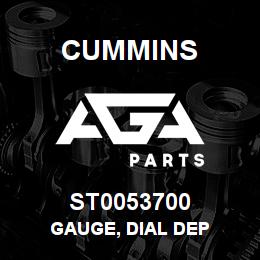 ST0053700 Cummins GAUGE, DIAL DEP | AGA Parts