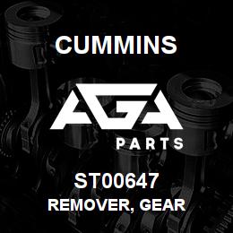 ST00647 Cummins REMOVER, GEAR | AGA Parts