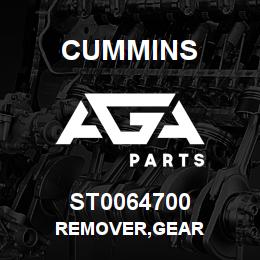 ST0064700 Cummins REMOVER,GEAR | AGA Parts