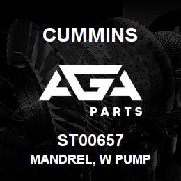 ST00657 Cummins MANDREL, W PUMP | AGA Parts