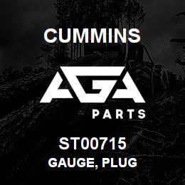 ST00715 Cummins GAUGE, PLUG | AGA Parts