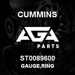 ST0089600 Cummins GAUGE,RING | AGA Parts