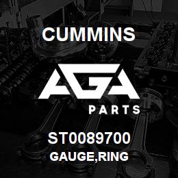 ST0089700 Cummins GAUGE,RING | AGA Parts