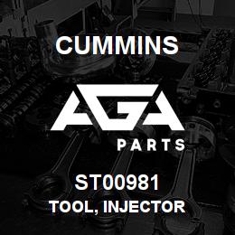 ST00981 Cummins TOOL, INJECTOR | AGA Parts