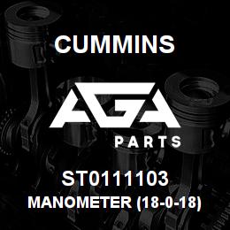 ST0111103 Cummins MANOMETER (18-0-18) | AGA Parts