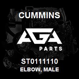 ST0111110 Cummins ELBOW, MALE | AGA Parts