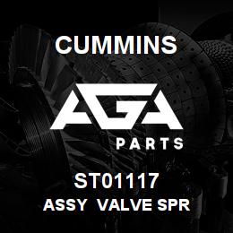 ST01117 Cummins ASSY VALVE SPR | AGA Parts