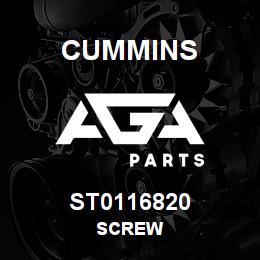 ST0116820 Cummins SCREW | AGA Parts