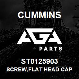ST0125903 Cummins SCREW,FLAT HEAD CAP | AGA Parts