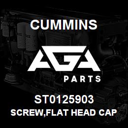 ST0125903 Cummins SCREW,FLAT HEAD CAP | AGA Parts