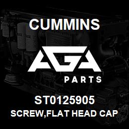 ST0125905 Cummins SCREW,FLAT HEAD CAP | AGA Parts