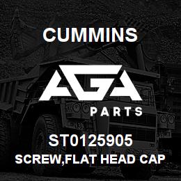 ST0125905 Cummins SCREW,FLAT HEAD CAP | AGA Parts