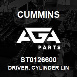 ST0126600 Cummins DRIVER, CYLINDER LINER | AGA Parts