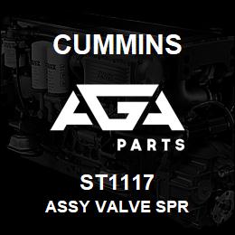 ST1117 Cummins ASSY VALVE SPR | AGA Parts