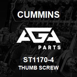 ST1170-4 Cummins THUMB SCREW | AGA Parts