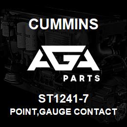 ST1241-7 Cummins POINT,GAUGE CONTACT | AGA Parts