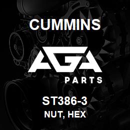 ST386-3 Cummins Nut, Hex | AGA Parts