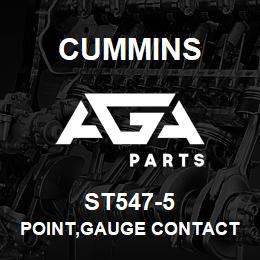 ST547-5 Cummins POINT,GAUGE CONTACT | AGA Parts