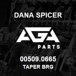 00509.0665 Dana TAPER BRG | AGA Parts
