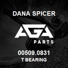 00509.0831 Dana T BEARING | AGA Parts