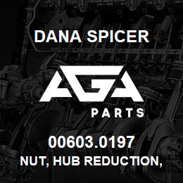 00603.0197 Dana NUT, HUB REDUCTION, AXLE, FRONT & REAR | AGA Parts