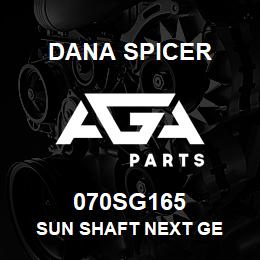 070SG165 Dana SUN SHAFT NEXT GE | AGA Parts