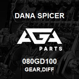 080GD100 Dana GEAR,DIFF | AGA Parts