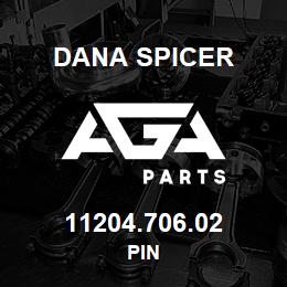 11204.706.02 Dana PIN | AGA Parts