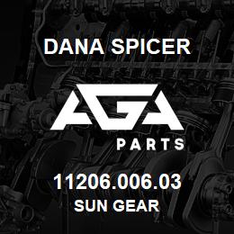 11206.006.03 Dana SUN GEAR | AGA Parts