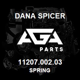 11207.002.03 Dana SPRING | AGA Parts