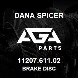 11207.611.02 Dana BRAKE DISC | AGA Parts