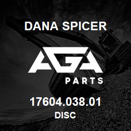17604.038.01 Dana DISC | AGA Parts