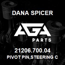 21206.700.04 Dana PIVOT PIN,STEERING CASE, FRONT & REAR AXLE | AGA Parts