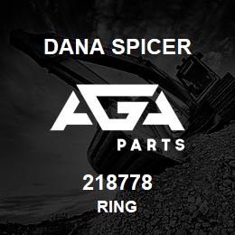 218778 Dana RING | AGA Parts