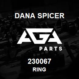 230067 Dana RING | AGA Parts