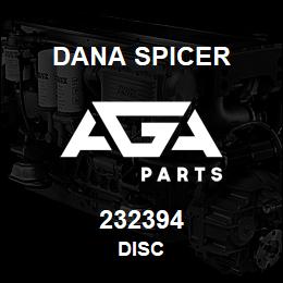 232394 Dana DISC | AGA Parts