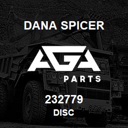 232779 Dana DISC | AGA Parts