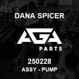 250228 Dana ASSY - PUMP | AGA Parts