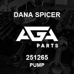 251265 Dana PUMP | AGA Parts
