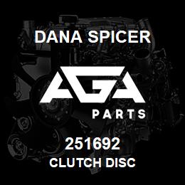 251692 Dana CLUTCH DISC | AGA Parts