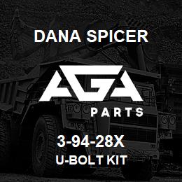 3-94-28X Dana U-BOLT KIT | AGA Parts