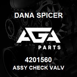 4201560 Dana ASSY CHECK VALV | AGA Parts