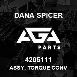 4205111 Dana ASSY, TORQUE CONV | AGA Parts